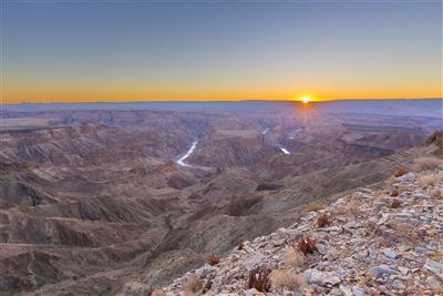 Fish River Canyon im Sonnenuntergang